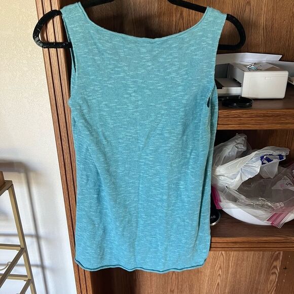 EILEEN FISHER LINEN COTTON TANK - Picture 3 of 4